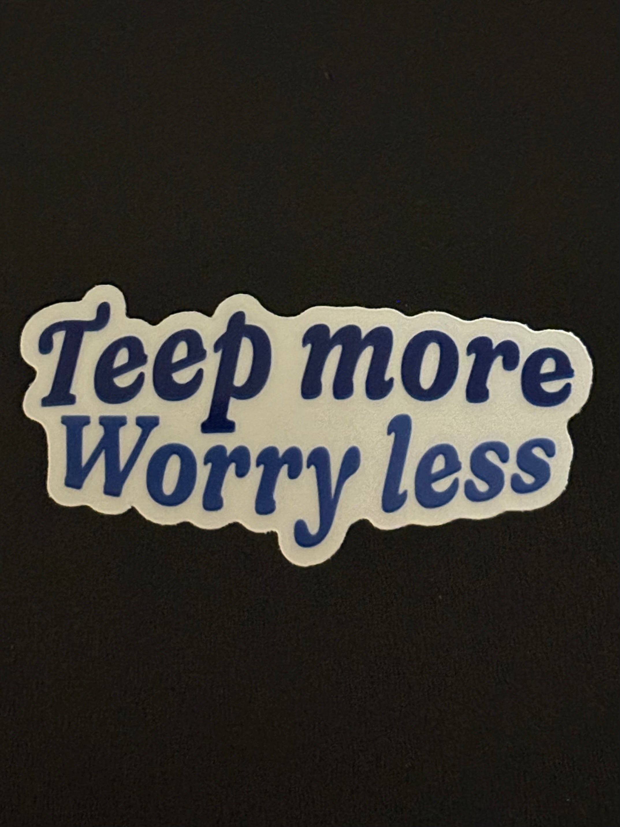 Teep More Worry Less Muay Thai Sticker
