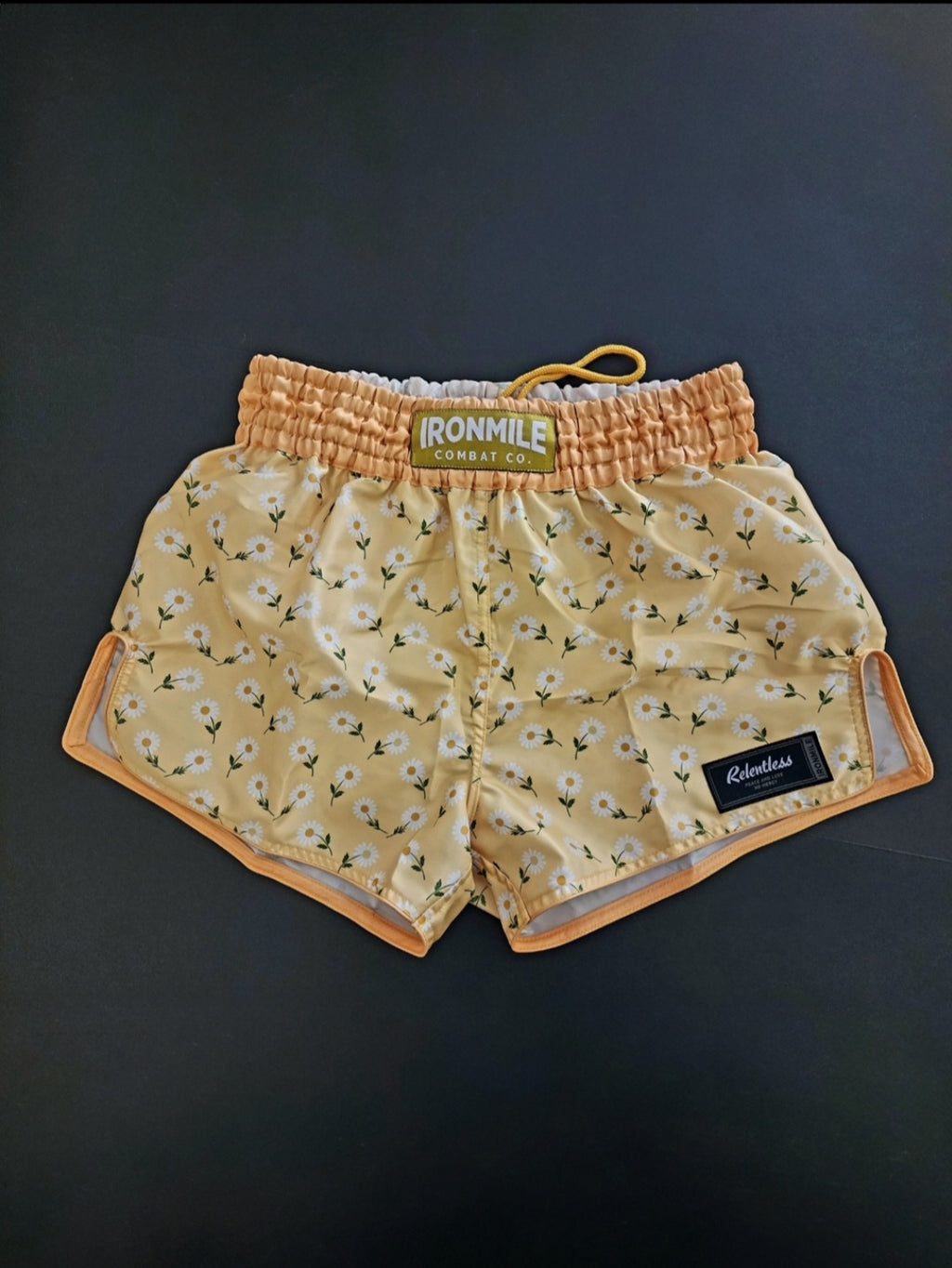 Relentless Daisy Pastel Yellow Muay Thai Shorts