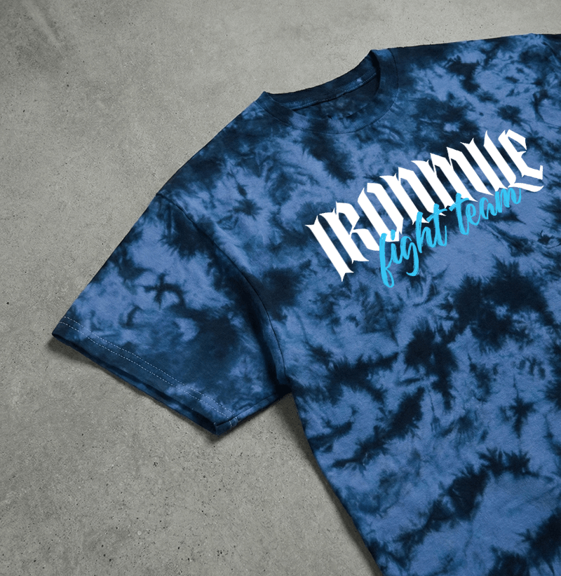 Retro Tie-Dye Ironmile Fight Team T-Shirt