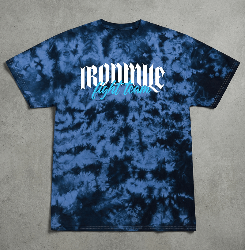 Retro Tie-Dye Ironmile Fight Team T-Shirt