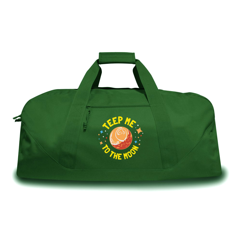 Teep Me To The Moon Large Gym Duffel Bag