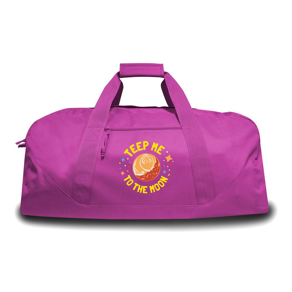 Teep Me To The Moon Large Gym Duffel Bag