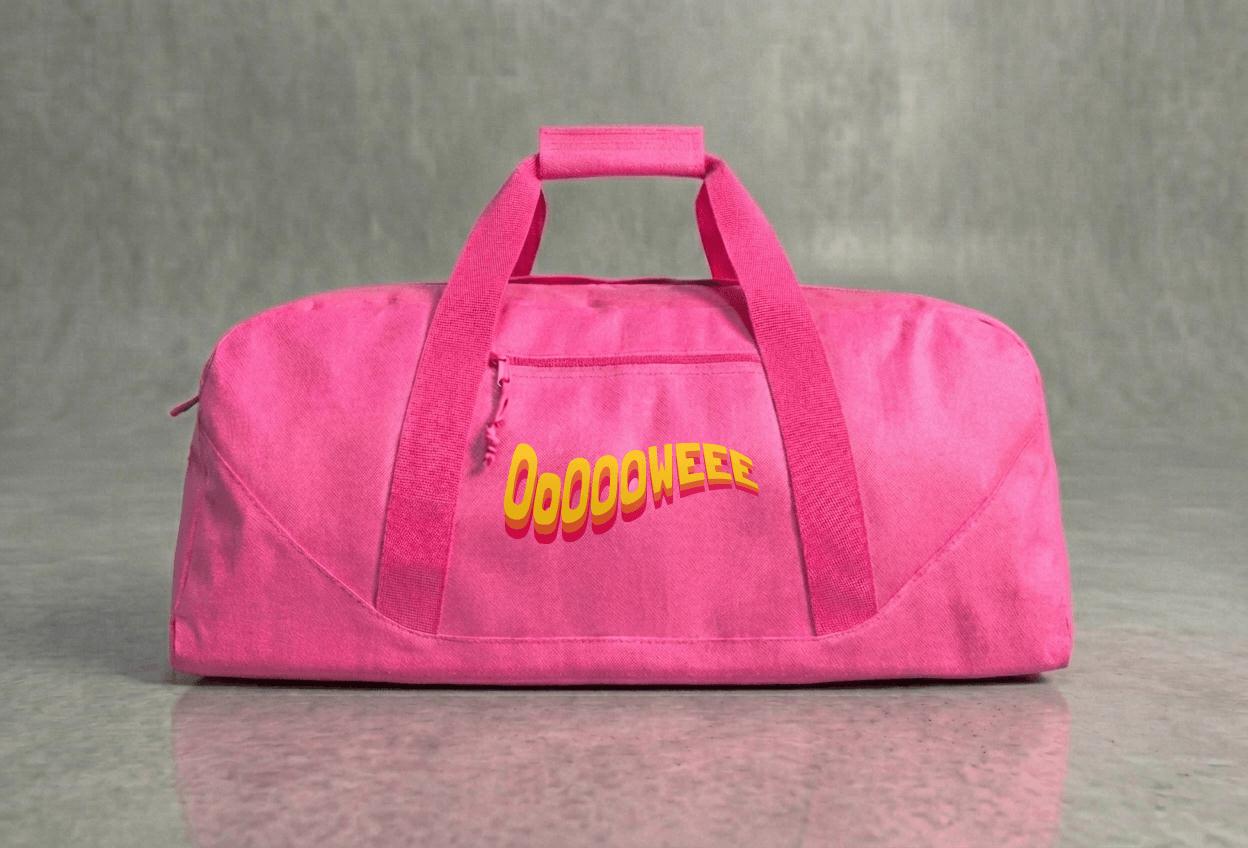 Oooweeee Large Gym Duffel Bag