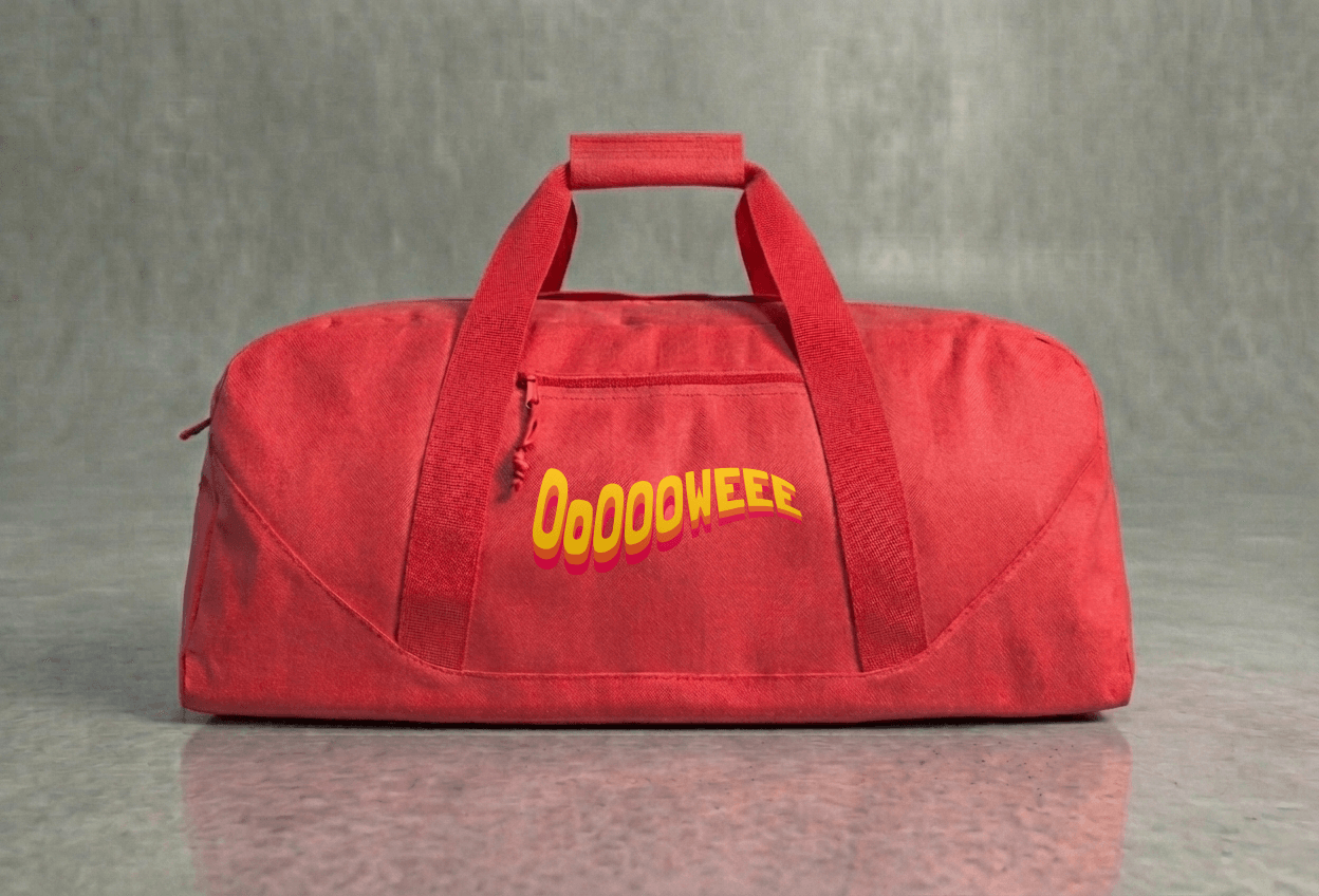 Oooweeee Large Gym Duffel Bag