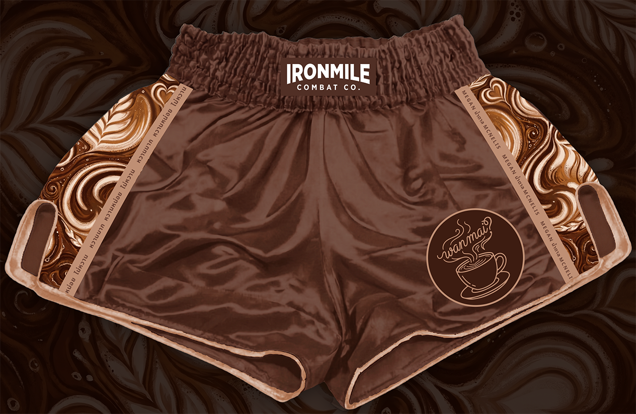 Megan McNelis Latte Muay Thai Shorts (Pre-Order)