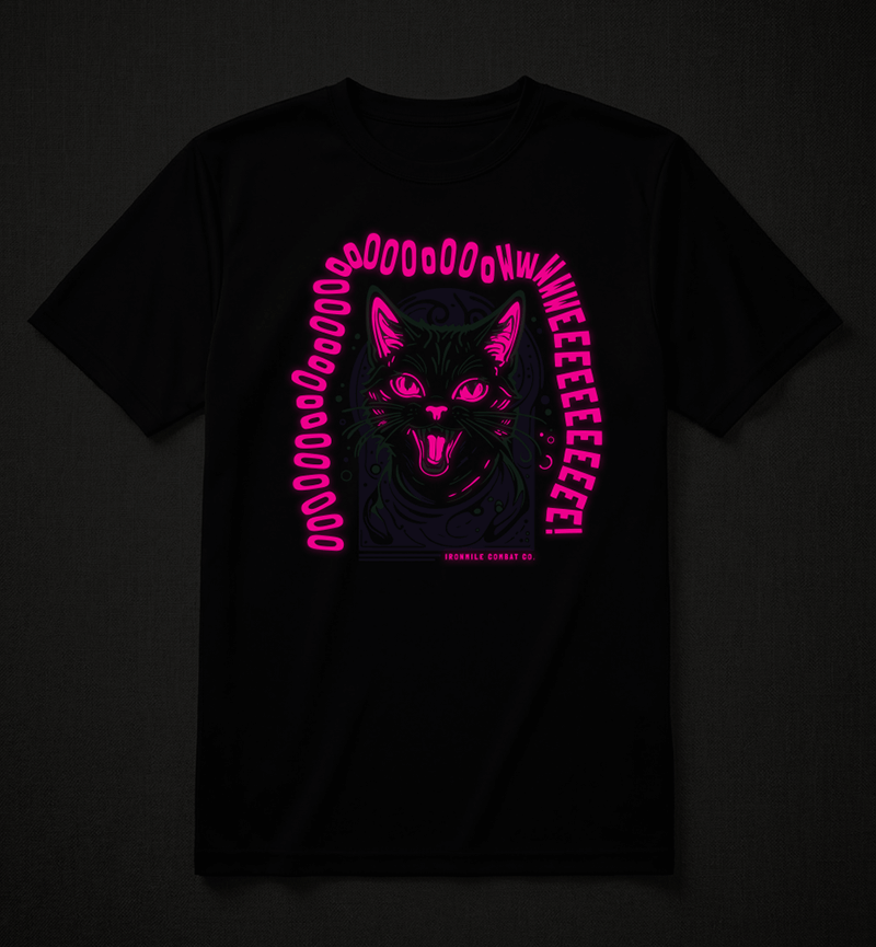 Neon Midnight Ooowwee Cat Tech Shirt
