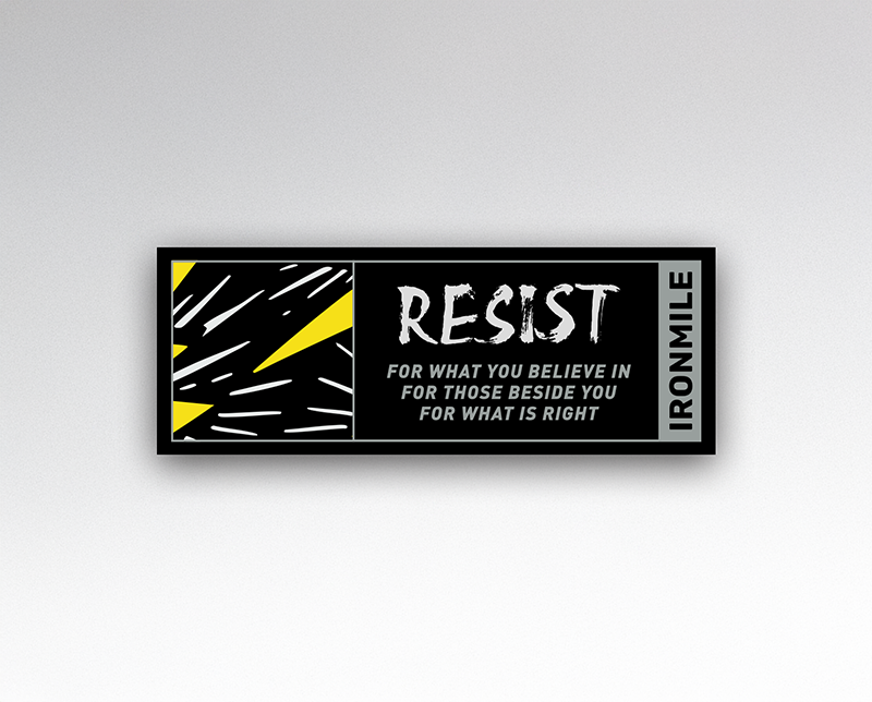 Resist Badge Sticker