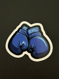 Blue Boxing Gloves Sticker