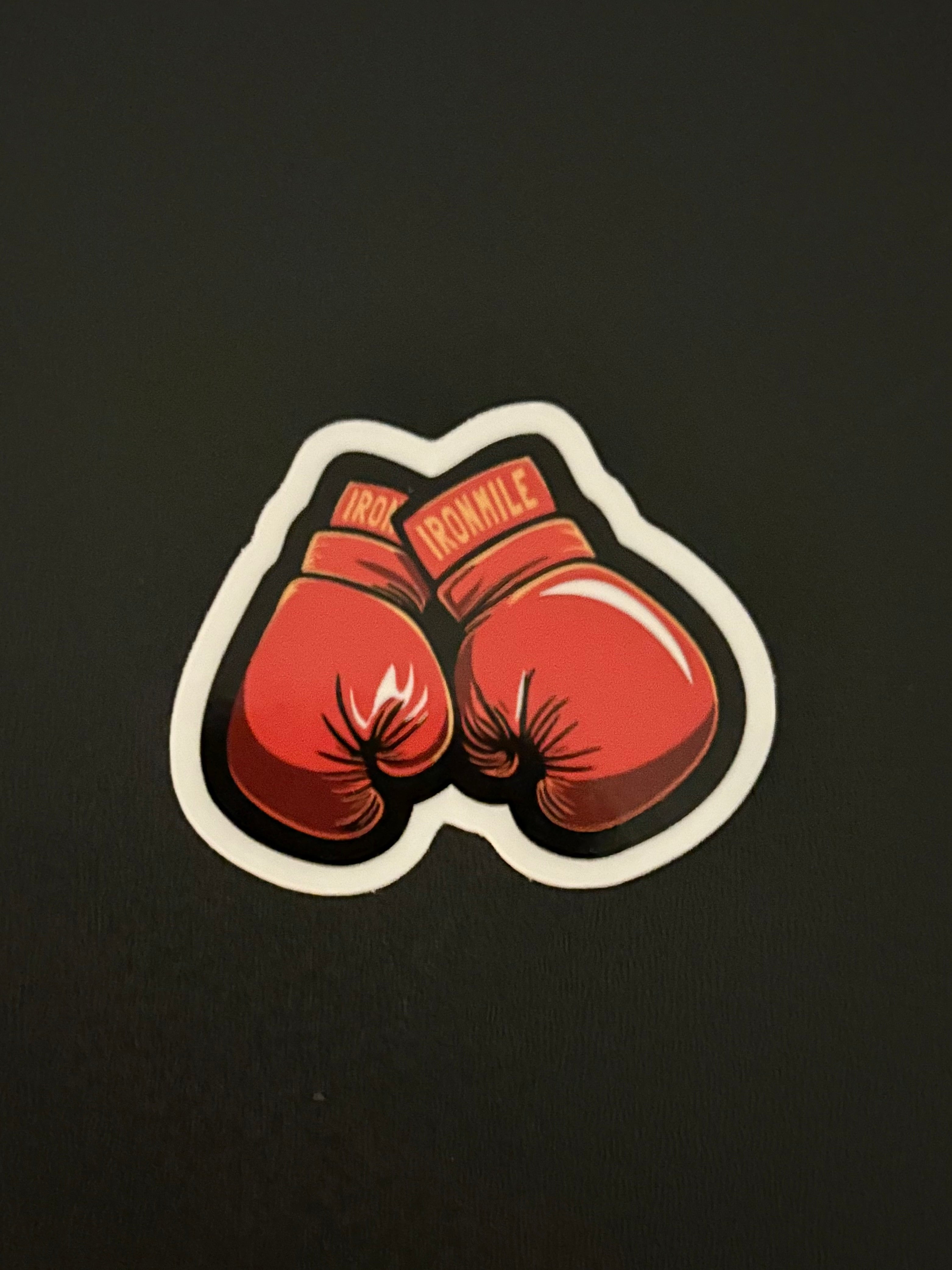 Red Boxing Gloves Sticker