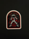 Put 'Em Up Boxing Astronaut Sticker