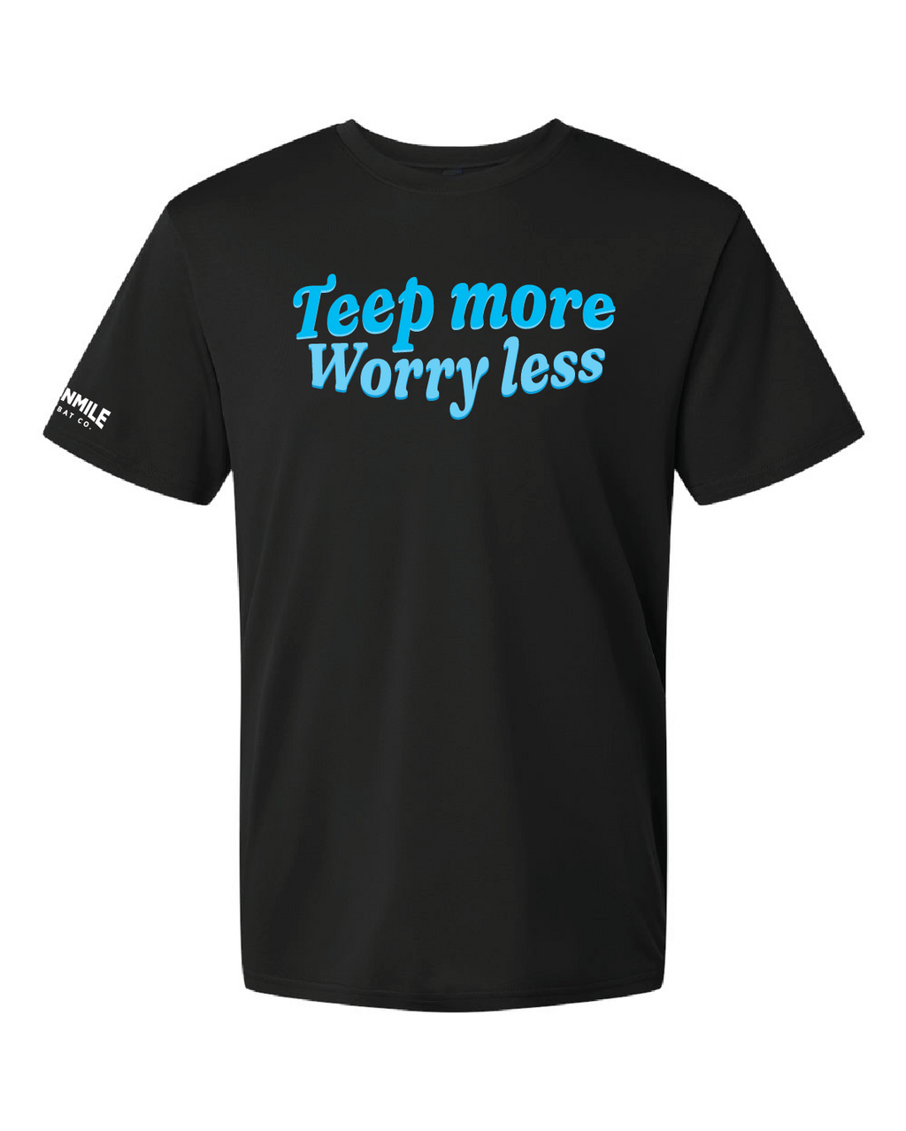 Metallic Teep More Worry Less Tech Shirt