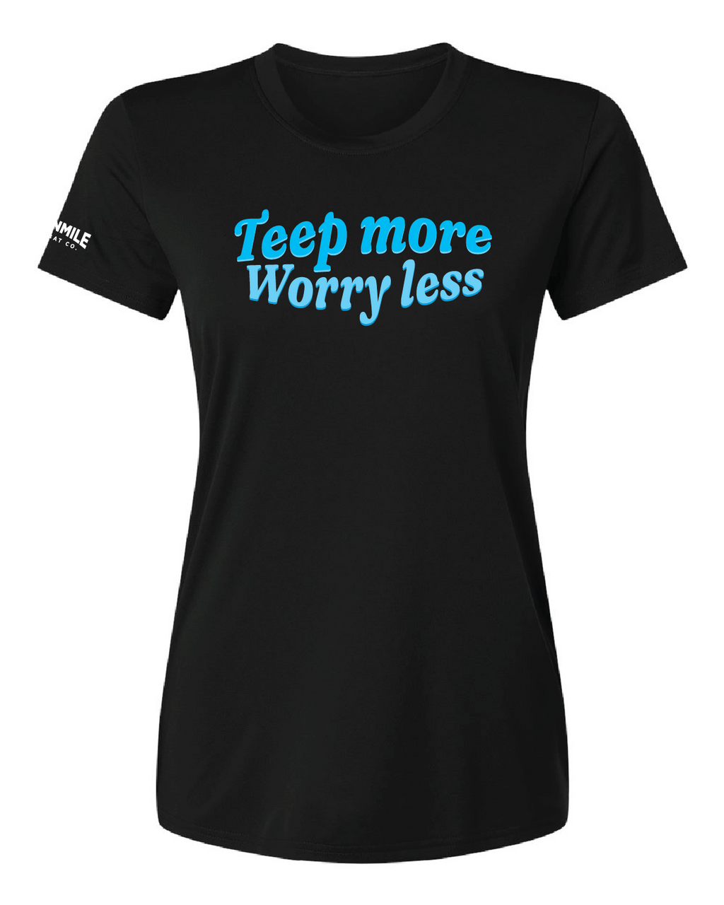 Metallic Teep More Worry Less Tech Shirt